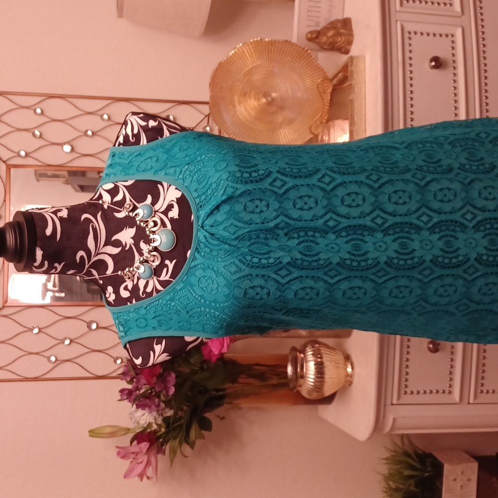 Blue Lace Dress